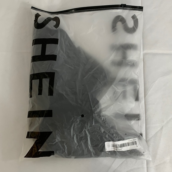 SHEIN EZwear Overlap Waist Flare Leg Pants in Black Size S (4) NWOT - Picture 5 of 7